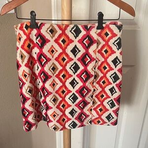 Savanna Jane Red and Black Mini Skirt